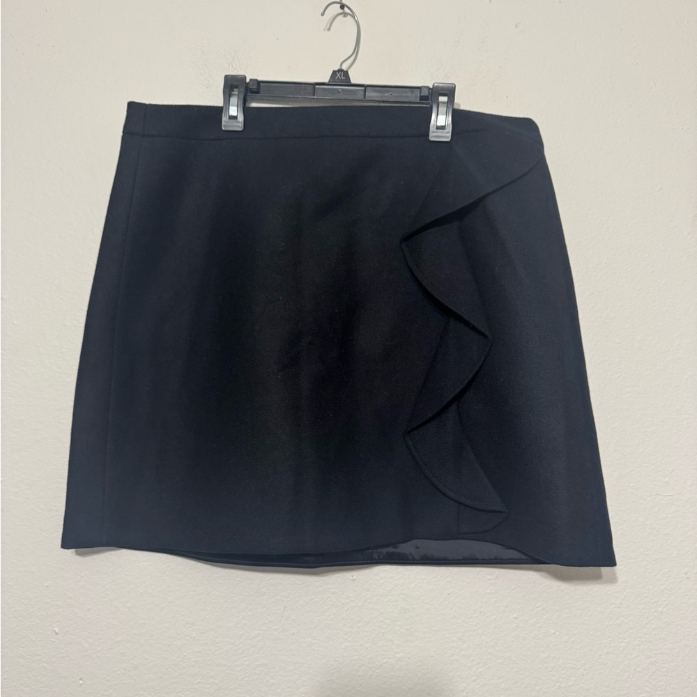 J.Crew Wool Ruffle Skirt Sz 16